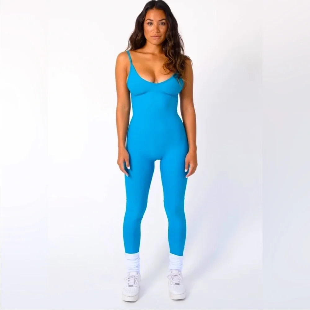 Skatie Laura Bodysuit Jumpsuit - Flashdance Blue